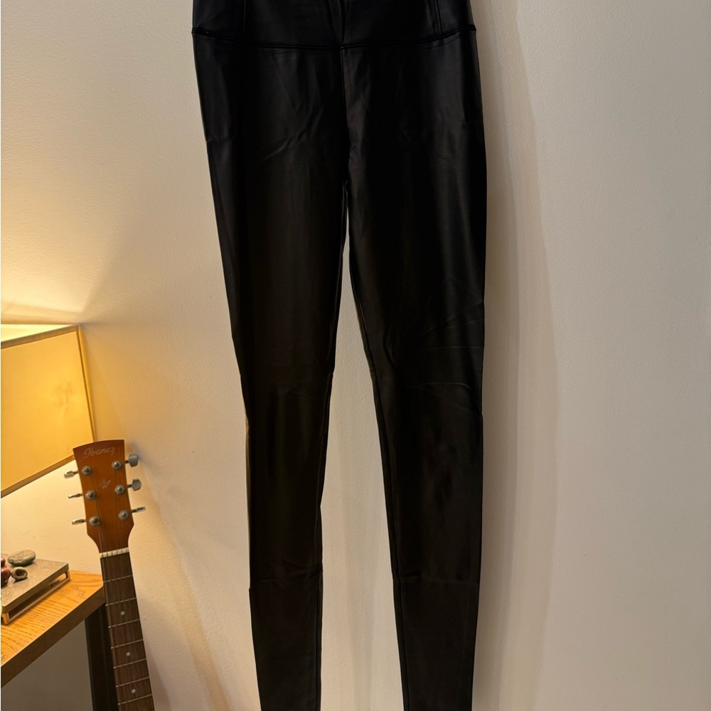 Wilfred Black Faux Leather Pants